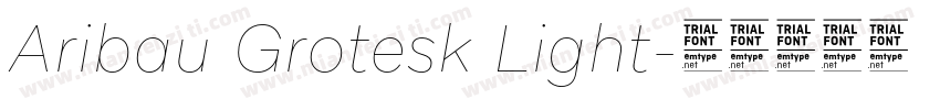 Aribau Grotesk Light字体转换